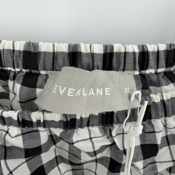 Everlane The Flowy Cami in black white gingham Size XL - Picture 3 of 7
